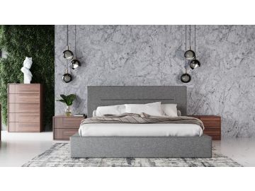 Juliana - Italian Modern Grey Upholstered Bed