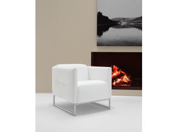 Lamod Italia Odessa Modern White Accent Chair
