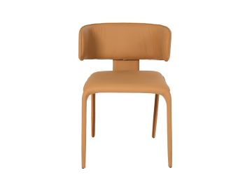 Odessa - Modern Camel Vegan Leather Dining Chair