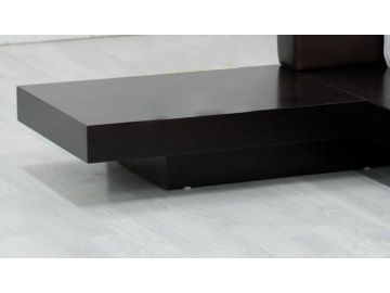 Modrest Opal - Low Profile Black Oak Japanese Platform Bed with Nightstands