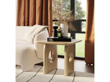 Oshana - Modern White Oak End Table