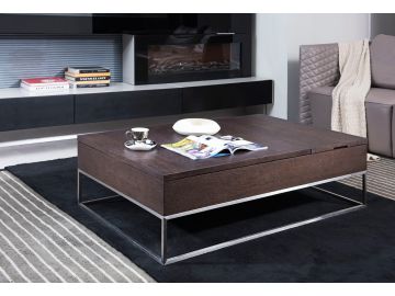 P509A Contemporary Brown Oak Coffee Table
