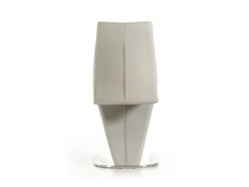 Penn - Modern Light Grey Leatherette Dining Chair (Set of 2)