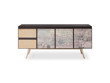 Phelan - Modern Smoked Ash & Brass Buffet
