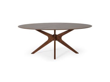 Prospect - Modern Oval Walnut Dining Table