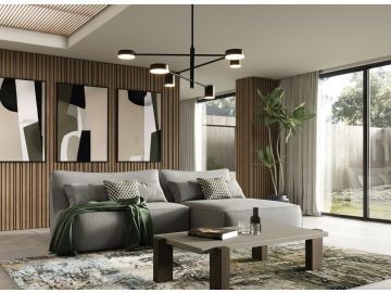 Racine - Modern Grey Fabric Modular Sectional Sofa