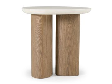 Raywood Onyx Marble End Table