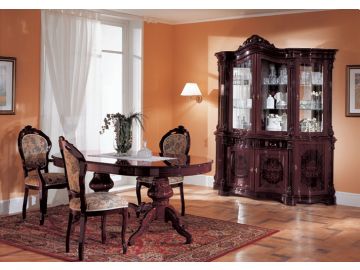 Regina Italian Mahogany Traditional Dining Table