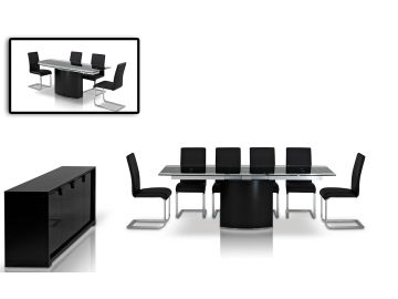 Modrest Remix Modern Extendable Glass Table