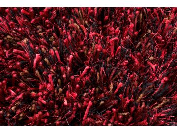 Ronaldo Dark Red Wool Shag Rug