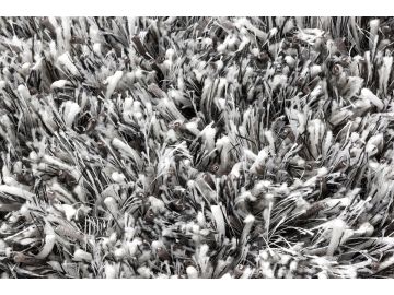Ronaldo Light Grey Wool Shag Rug