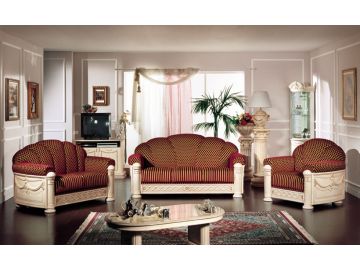 Rossella Italian Classic Fabric Sofa Set