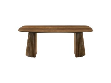 Sacks - Mid-Century Modern Herringbone Walnut Dining Table