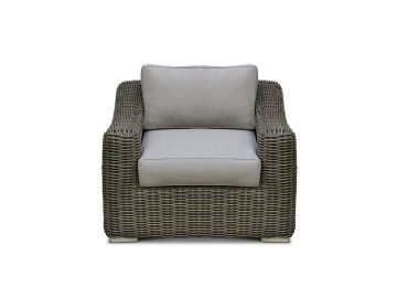 Sapelo Outdoor Beige Wicker Chair