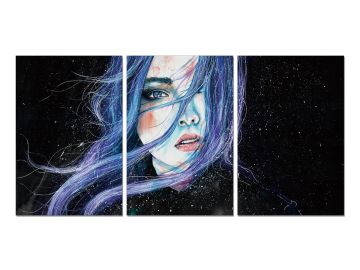 Wisp 3-Panel Acrylic Painting