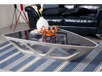 Modrest Mica Contemporary Grey Gloss Coffee Table