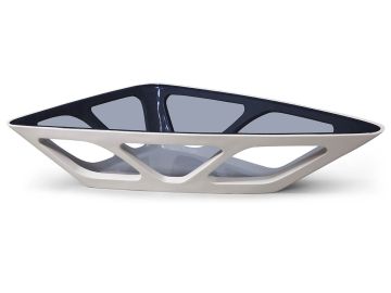 Modrest Mica Contemporary Grey Gloss Coffee Table