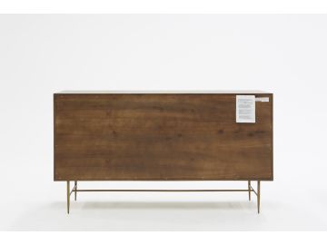 Selena Modern Acacia & Brass Dresser