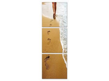 Footprints 3-Panel Photo