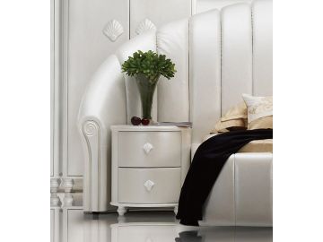 Sea Shell - Modern White Nightstand