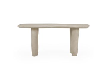 Slone - Modern Beige Concrete Dining Table