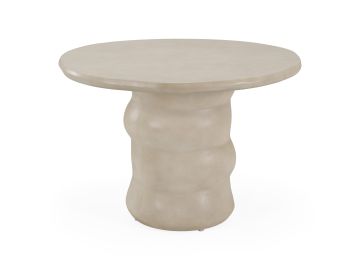 Sosso - Modern Beige Round Concrete Dining Table