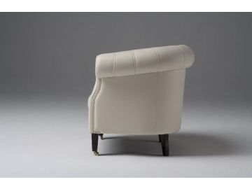 Lamod Italia Spark Modern White Leather Lounge Chair