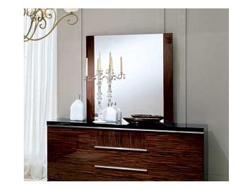 ALF Stromboli Italian Modern Ebony Mirror