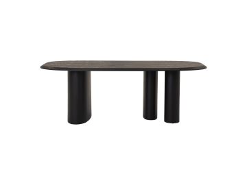 Summit - Modern 87" Black Ash Dining Table