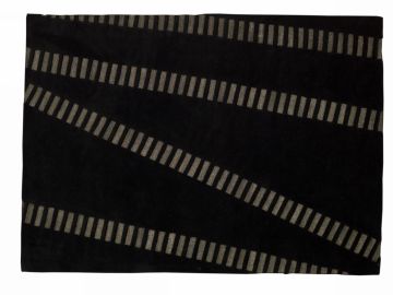 Swing Modern Black Italian Designer Area Rug 5.5' X 7.5'