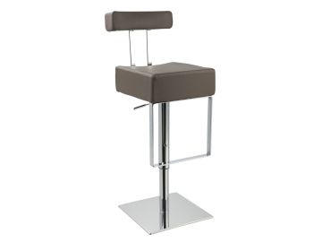 T1054 Eco-Leather Beige Contemporary Bar Stool