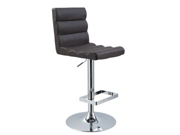 T1066 Eco-Leather Brown Contemporary Bar Stool