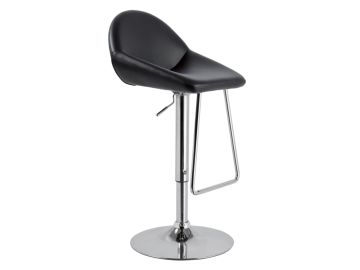 Mel - Contemporary Black Eco-Leather Bar Stool