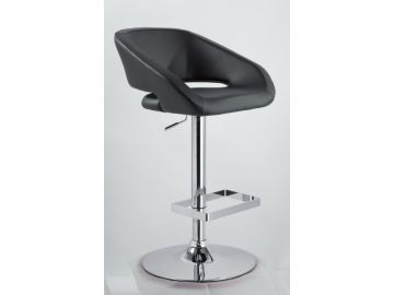 Joel - Contemporary Black Eco-Leather Barstool