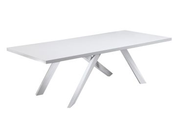 Vanguard Modern Large White Dining Table
