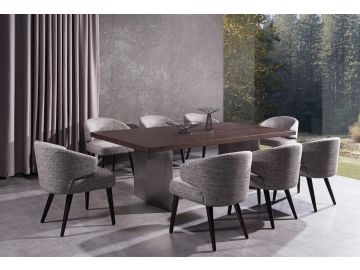 Lexington Modern Brown Oak Dining Table