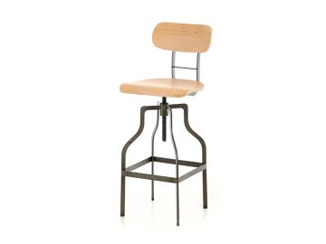 Hunt Modern Wood Bar Stool