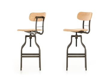 Hunt Modern Wood Bar Stool
