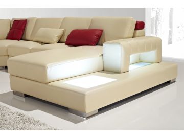 T283 Modern Leather Sectional Sofa