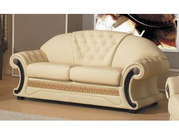 Cleopatra Traditional Leather Sofa Set