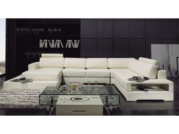YIL T63 Leather Sectional Sofa