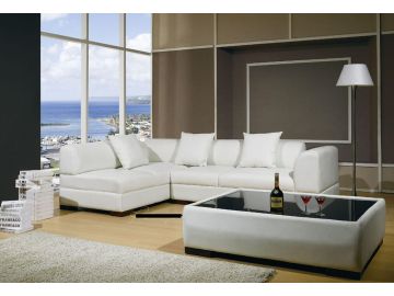 T 72 Modern Leather Sectional Sofa Set
