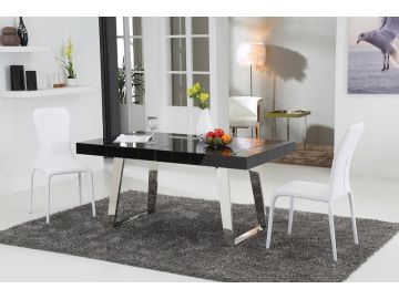 Banks Contemporary Black Extendable Dining Table
