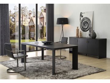 Wales Modern Smoked Ash Dining Table