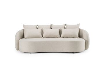 Tabarca - Outdoor Beige Fabric 3 Seat Sofa