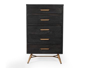 Tabitha Modern Dark Brown Recycled Pine Chest