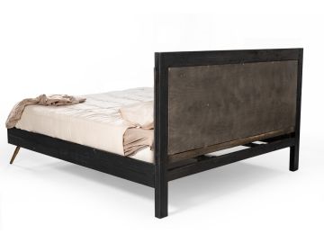 Tabitha Modern Dark Brown Recycled Pine Bed