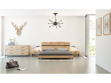 Alan Modern Drift Oak Bedroom Set