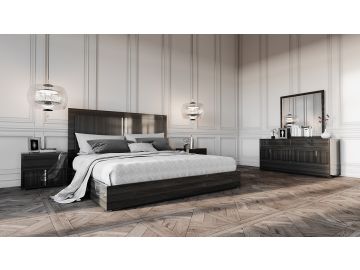 Ari Italian Modern Grey Bedroom Set
