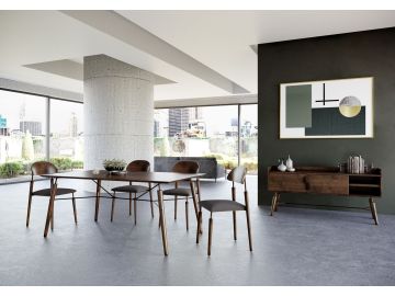Sebring - Mid-Century Modern Acacia Dining Table